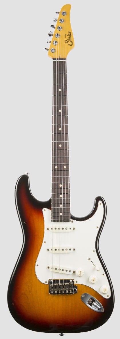 Suhr Classic S Antique SSS Guitar - 3-Tone Burst RW