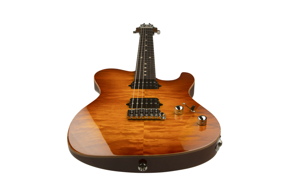 Suhr OSO Short Scale Electric Guitar - Alder - Tea Burst RW - 2-Post