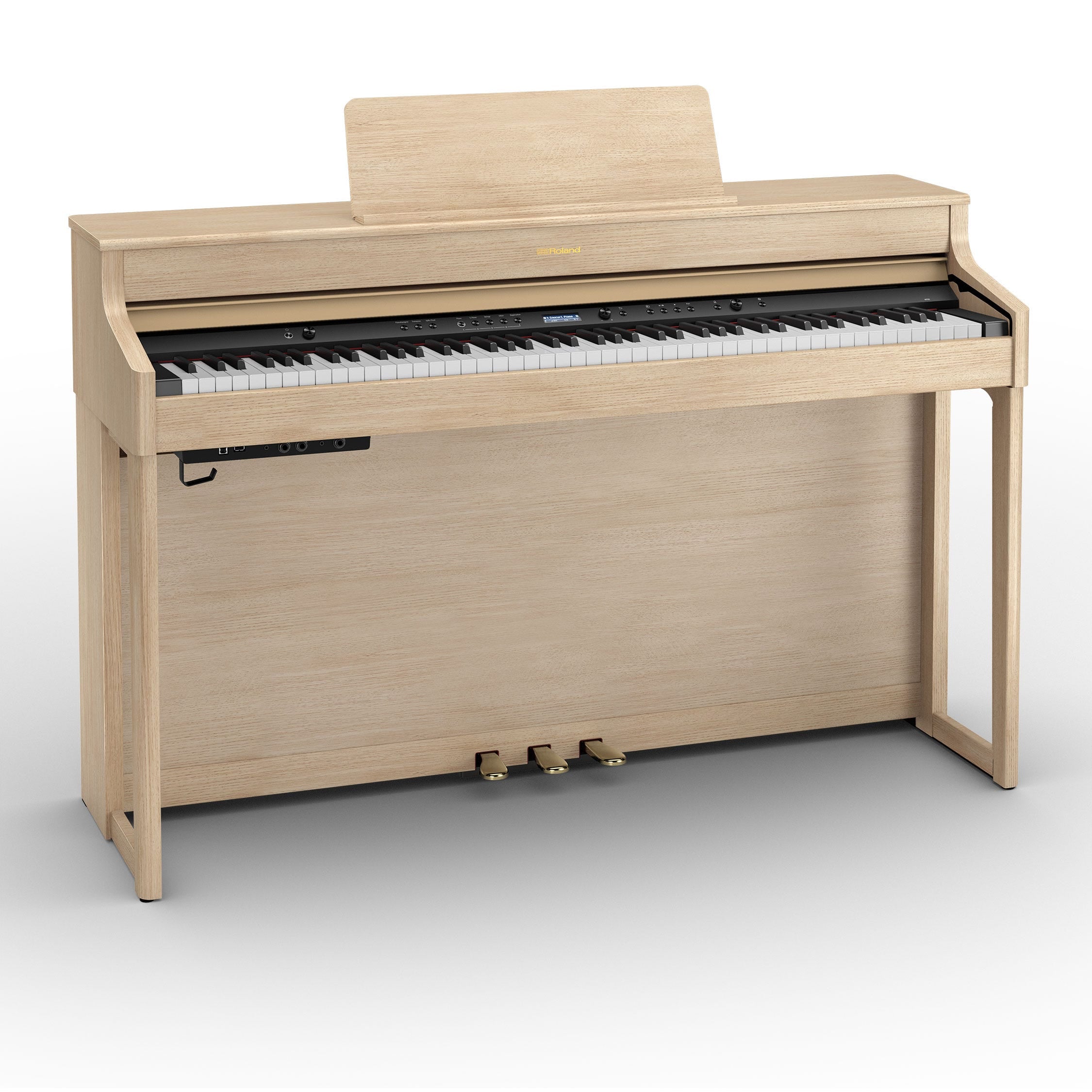 Roland HP702 SuperNatural Digital Piano w/matching bench - Light Ash