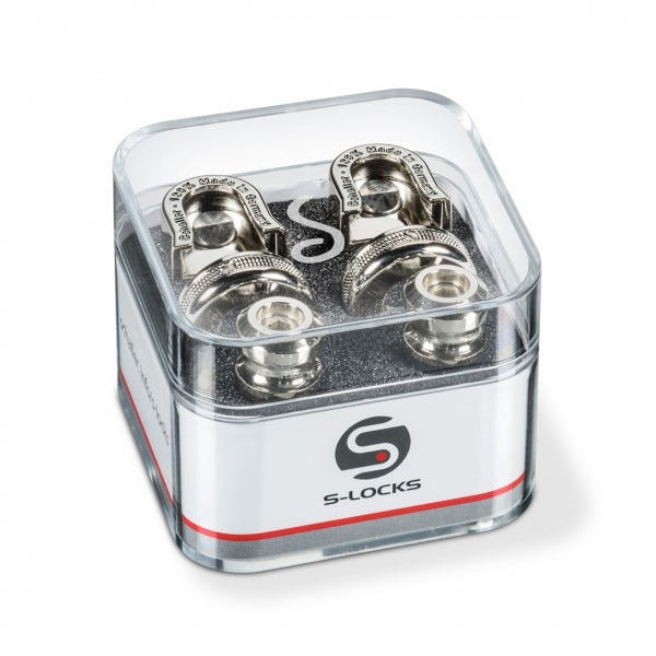 Schaller S-Locks Guitar/Bass Strap Locks - Nickel