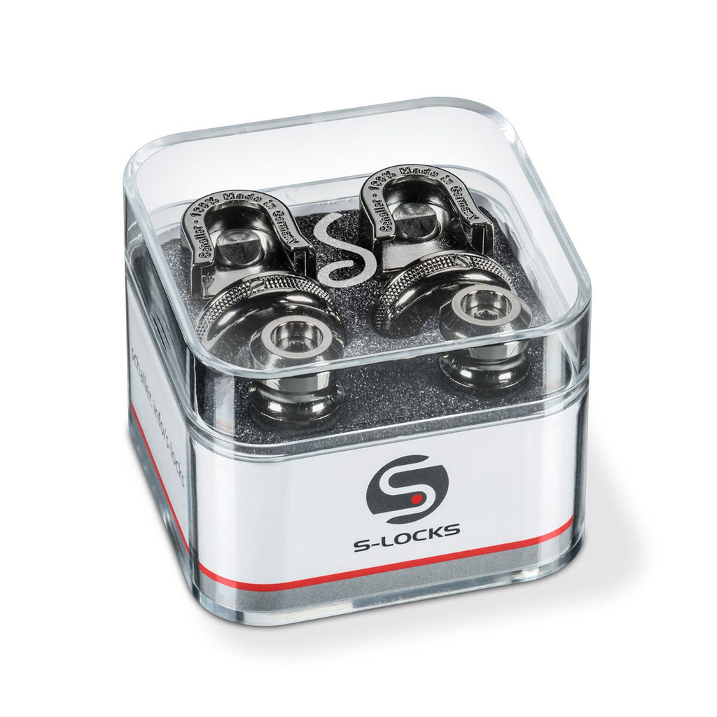 Schaller S-Locks Guitar/Bass Strap Locks - Ruthenium