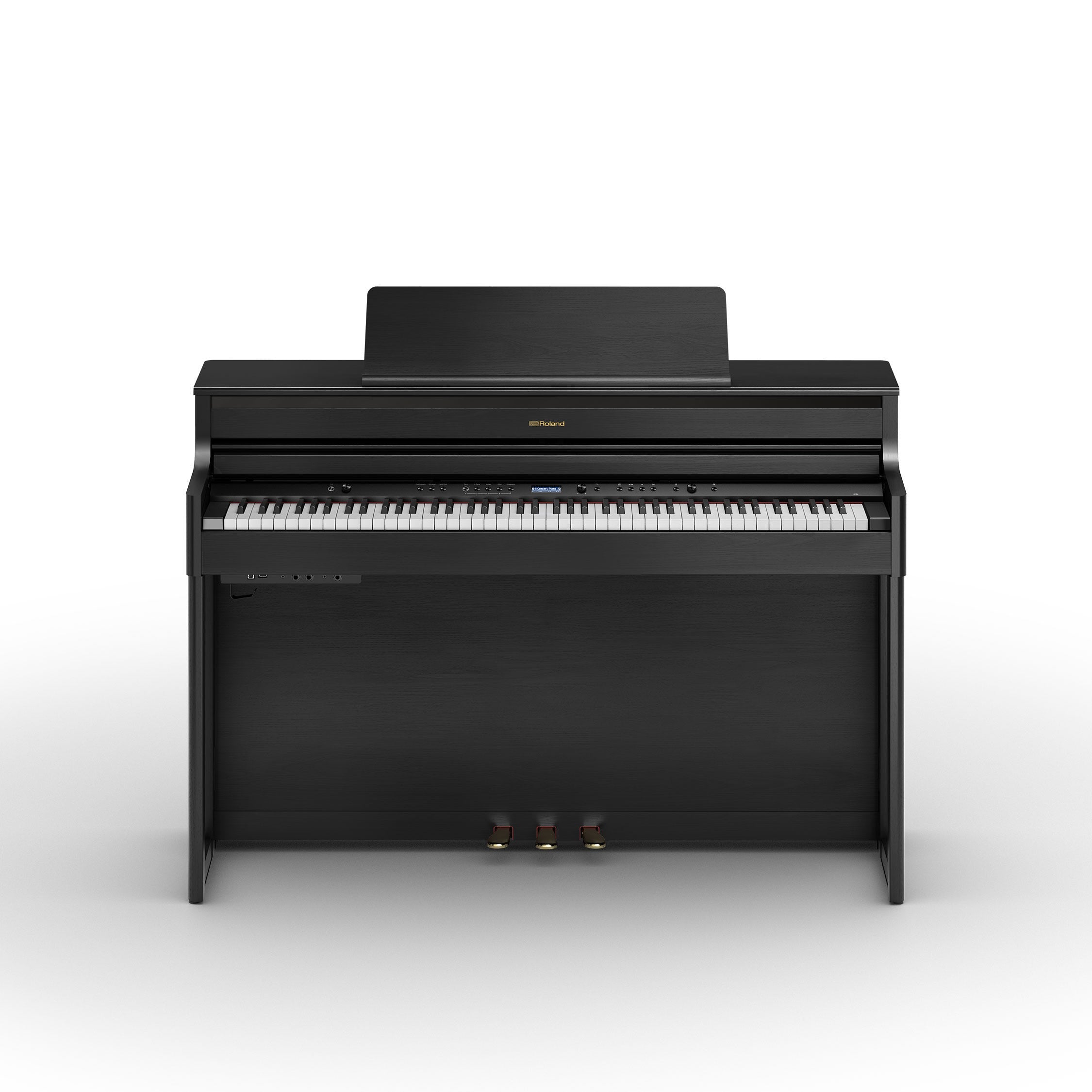 Roland HP704 SuperNatural Digital Piano w/matching bench - Charcoal