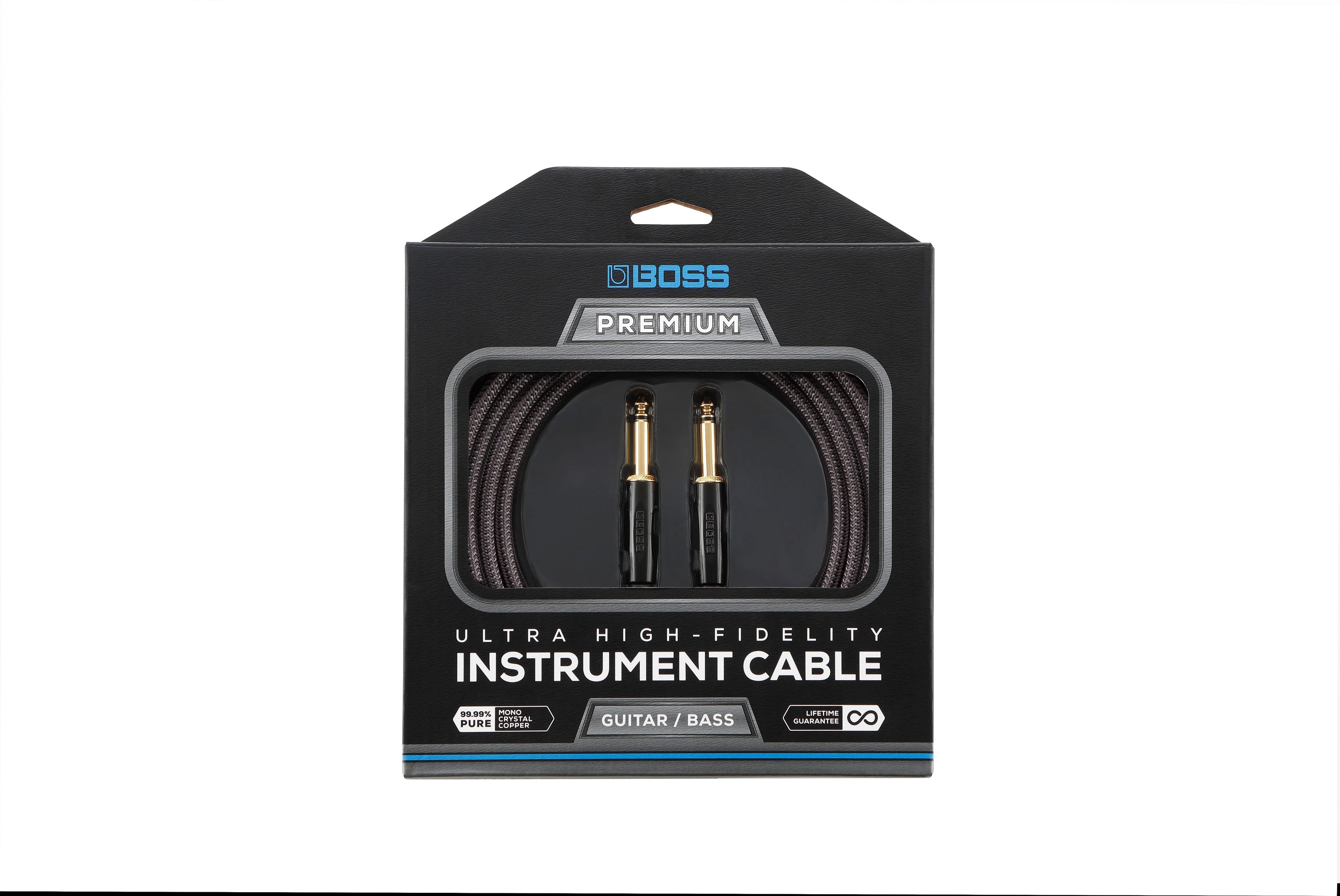 Boss BIC-P10 Premium Instrument Cable - 10ft (Straight - Straight)