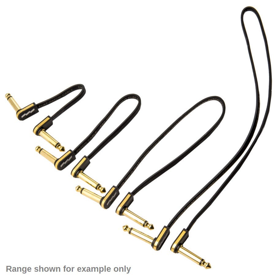 EBS Premium Gold Flat Patch Cable - Single - 28cm