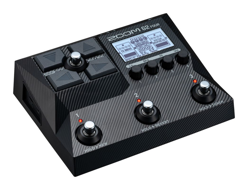 Zoom G2 FOUR Guitar Effects + Amp Simulator Pedal