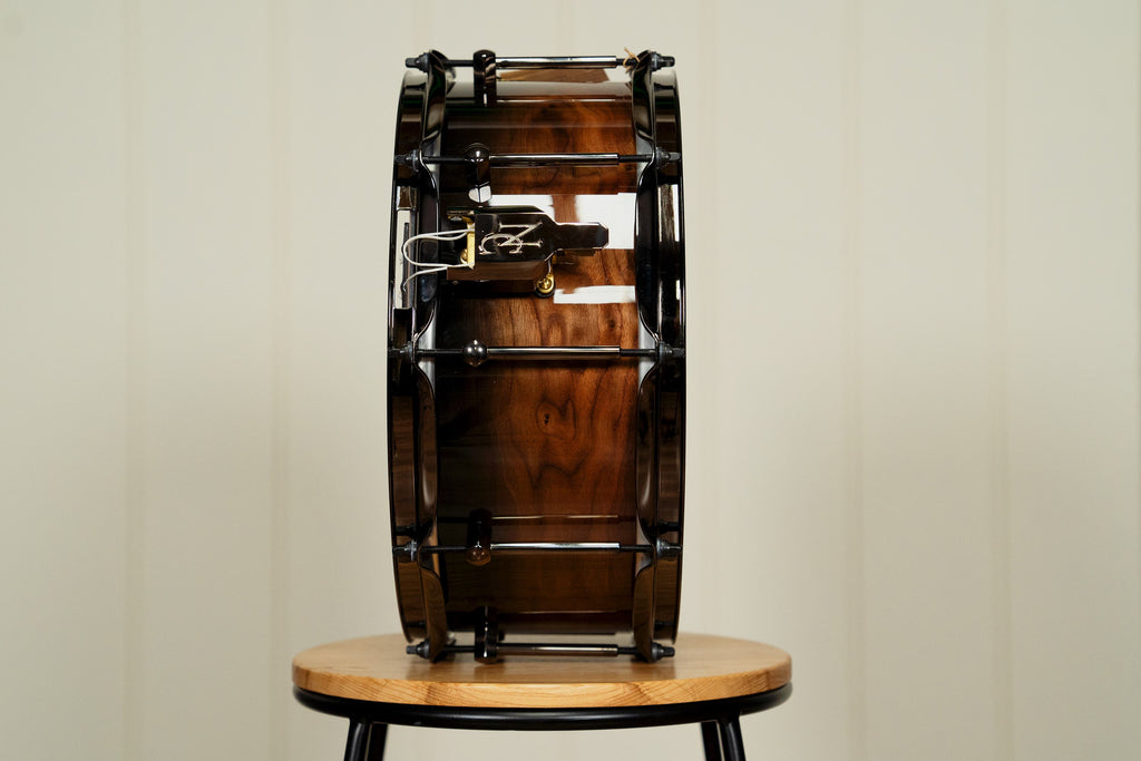 Noble and Cooley 14x6" Classic Walnut Snare - Black Fade