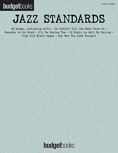 Budget Books Jazz Standards Easy Piano