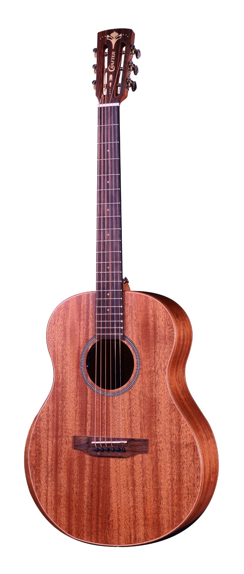 Crafter GRAND MINO/ALM Mid-Body Acoustic Electric Guitar - Mahogany