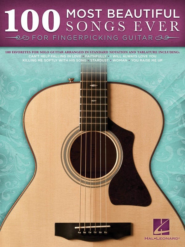 100 Most Beautiful Songs Ever Fingerpicking Gtr