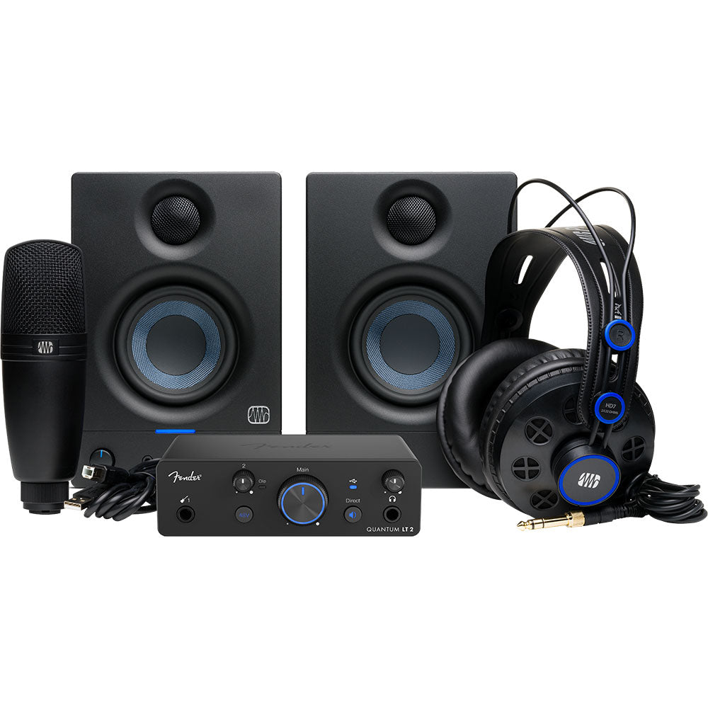 Fender Quantum LT2 Complete Bundle w/ Interface, H/Ph, Mic & Eris35 Speakers