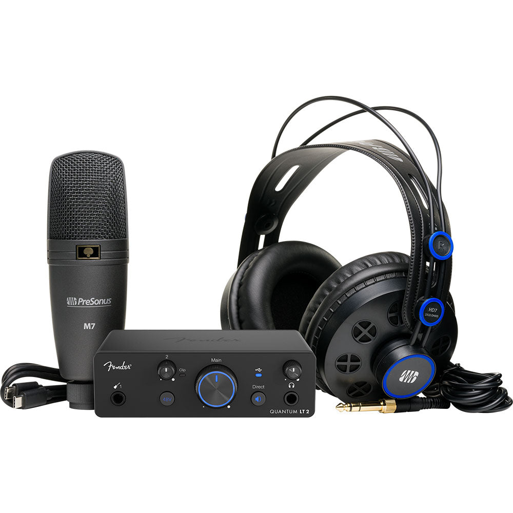 Fender Quantum LT2 Creator Bundle w/ Interface, Heaphones & Microphone