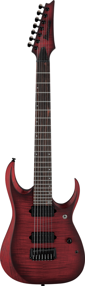 Ibanez RGD721FA 7-String Electric Guitar - Stained Wine Red Burst Flat