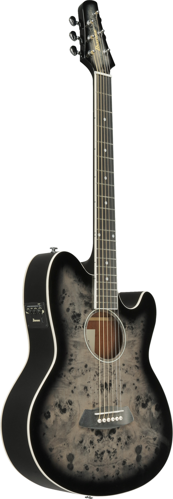 Ibanez TCY10PA Acoustic Guitar - Transparent Brown Black Burst High Gloss