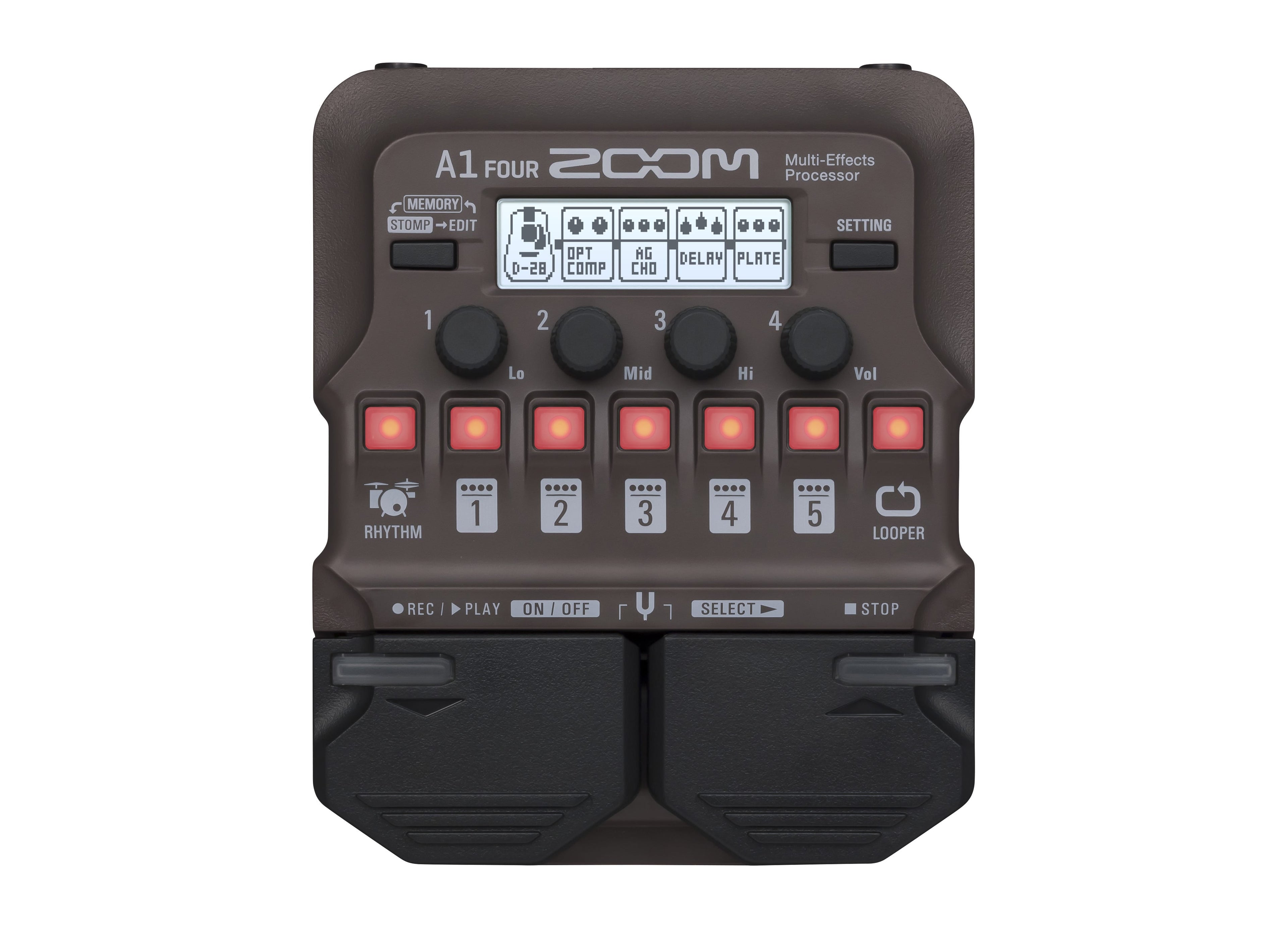 Zoom A1 FOUR Acoustic / Brass and Woodwind Multi-Effect Pedal