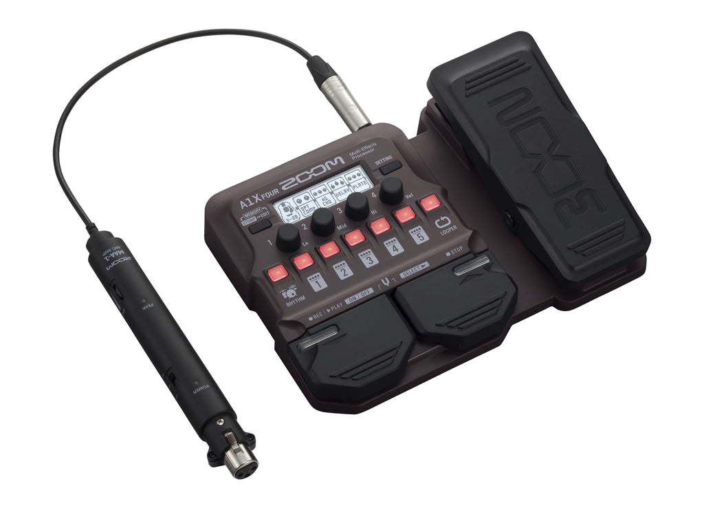 Zoom A1X FOUR Acoustic / Brass and Woodwind Multi-Effect Pedal w/Expression Pedal