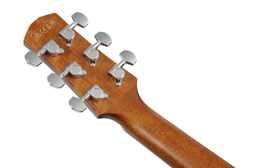 Ibanez AAM50CE Acoustic Guitar - Coral Red Burst Open Pore Top
