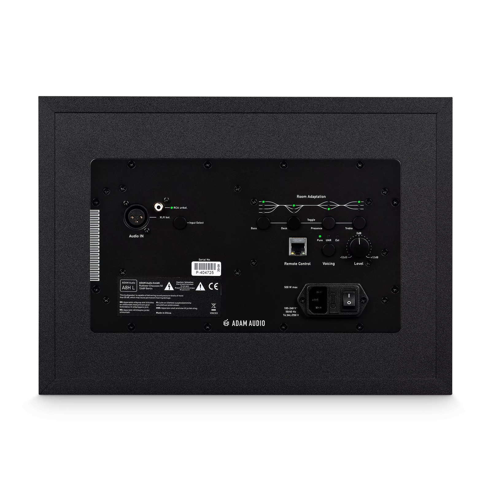 ADAM Audio A-series A8H-L 8" 3-Way Studio Monitor - Left Side (Single)