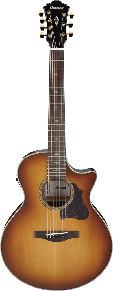 Ibanez AE3007FMH 7 String Acoustic Guitar - Tobacco Edge Burst High Gloss
