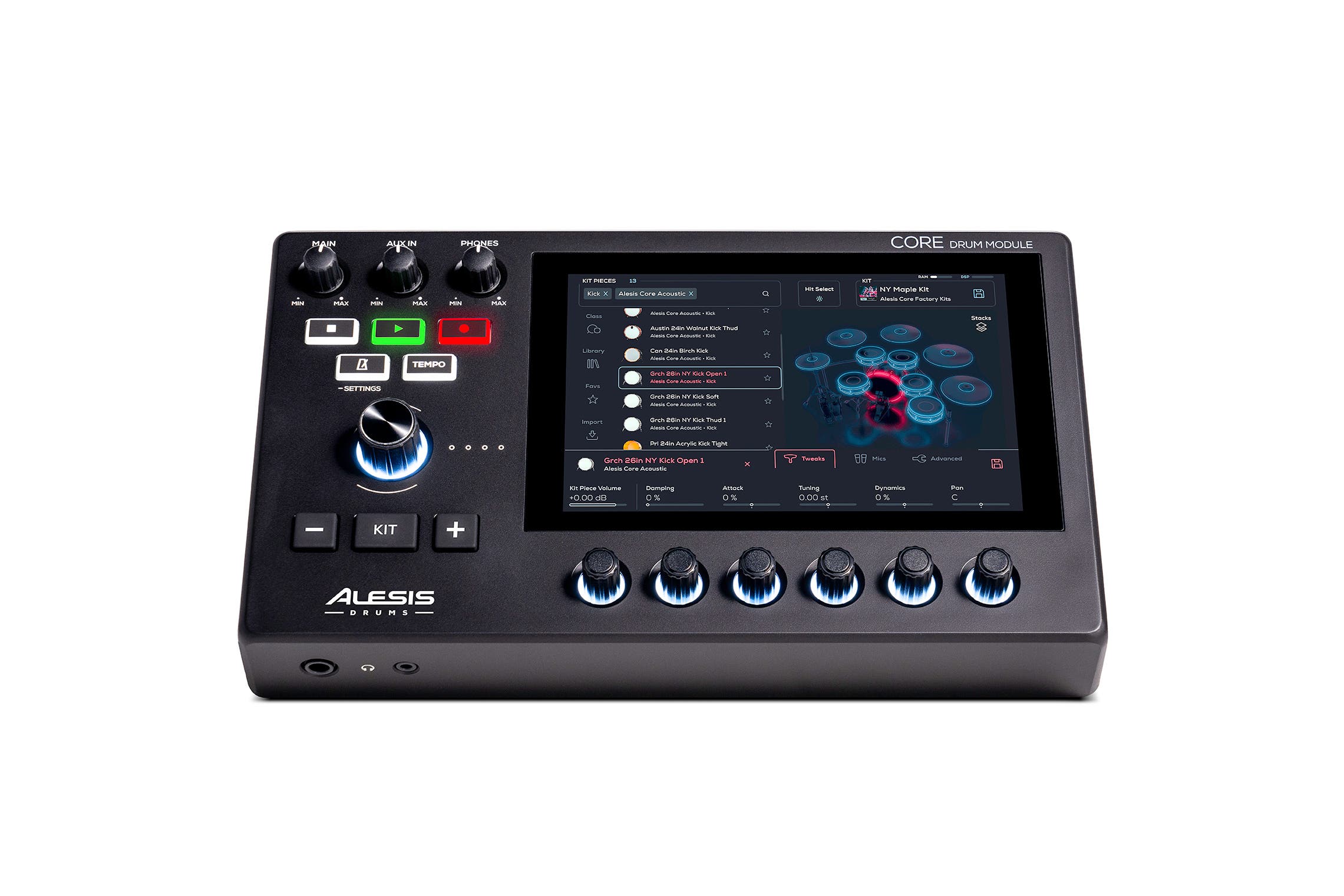 Alesis Stratacore Premium 9pc Electronic Drum Kit w/ 7" Touchscreen