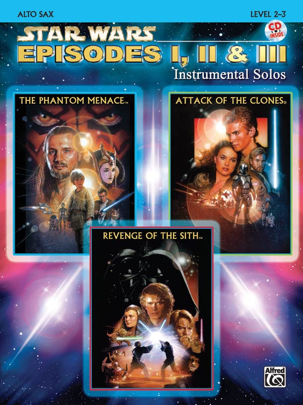 Star Wars Episode 1/2/3 Alto Sax Solos Bk/Cd