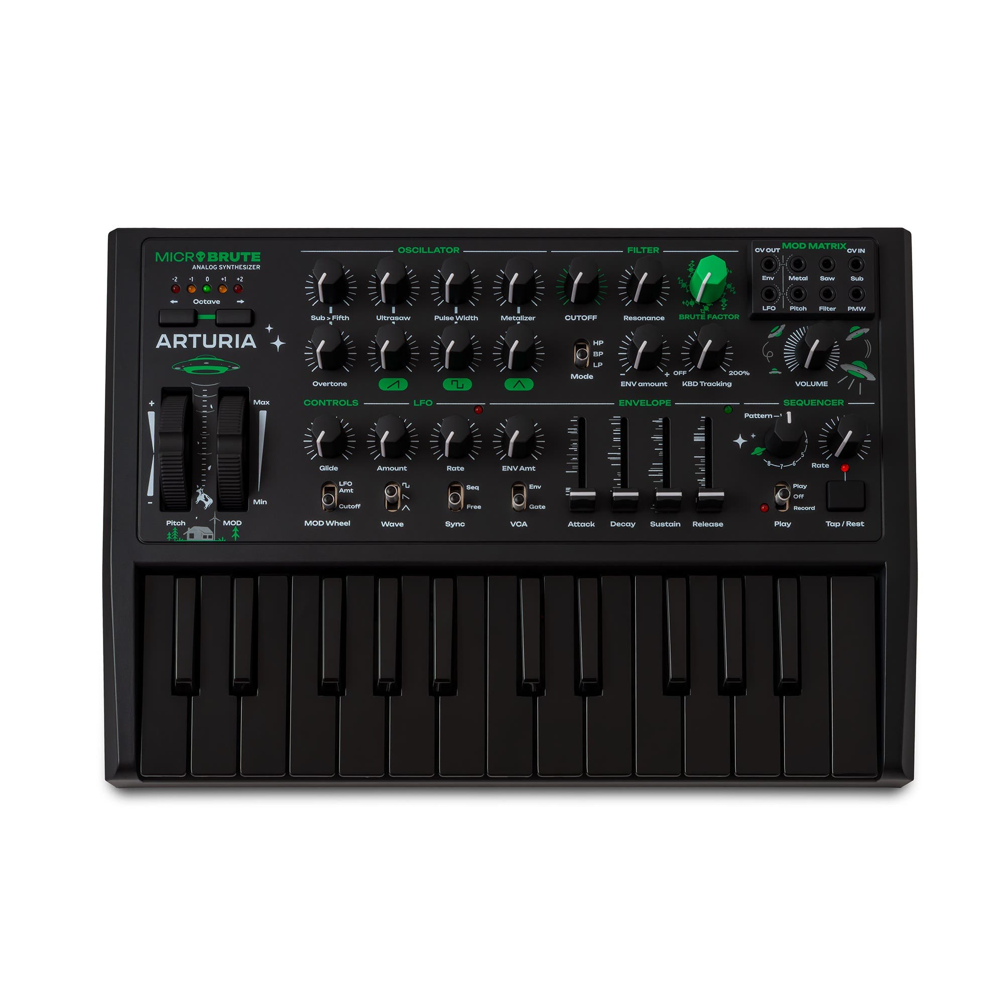 Arturia MicroBrute UFO Limited Edition Analog Synth