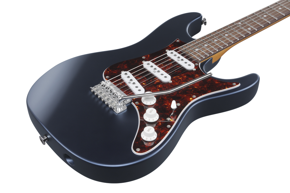 Ibanez AZ2203NT Electric Guitar w/ Case - Dark Tide Blue Flat