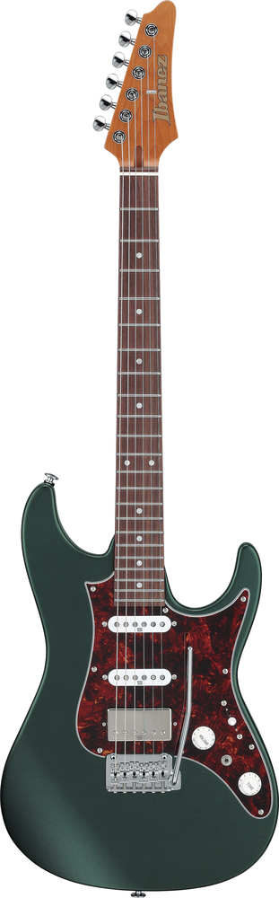 Ibanez AZ2204N Electric Guitar w/ Case - Ivy Green Metallic Flat