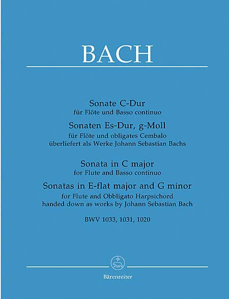 Sonatas 3 Bwv 1020/1031/1033 Fl/Pno