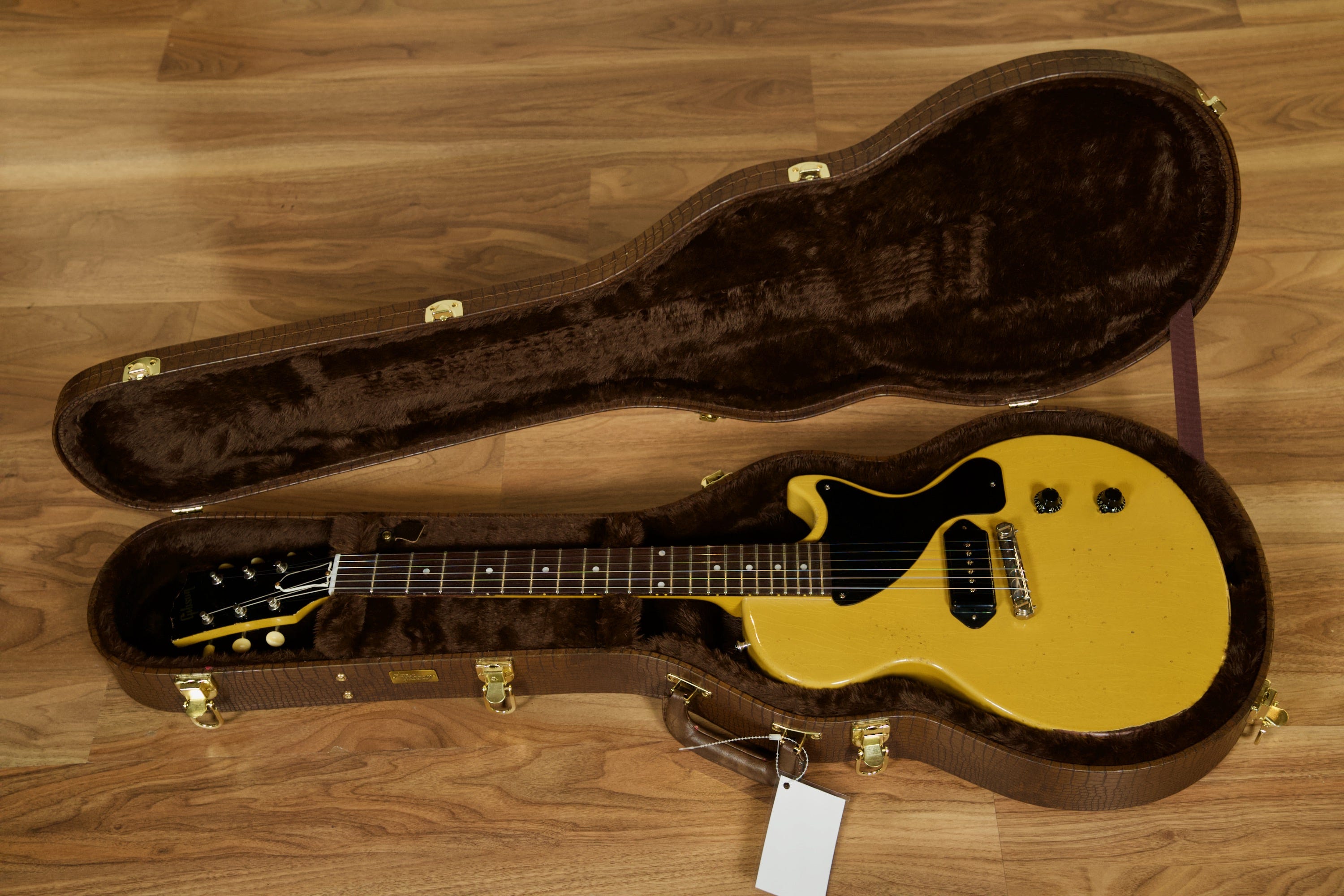 Gibson Murphy Lab 1957 Les Paul Junior Single Cut w/Case - TV Yellow Heavy Aged