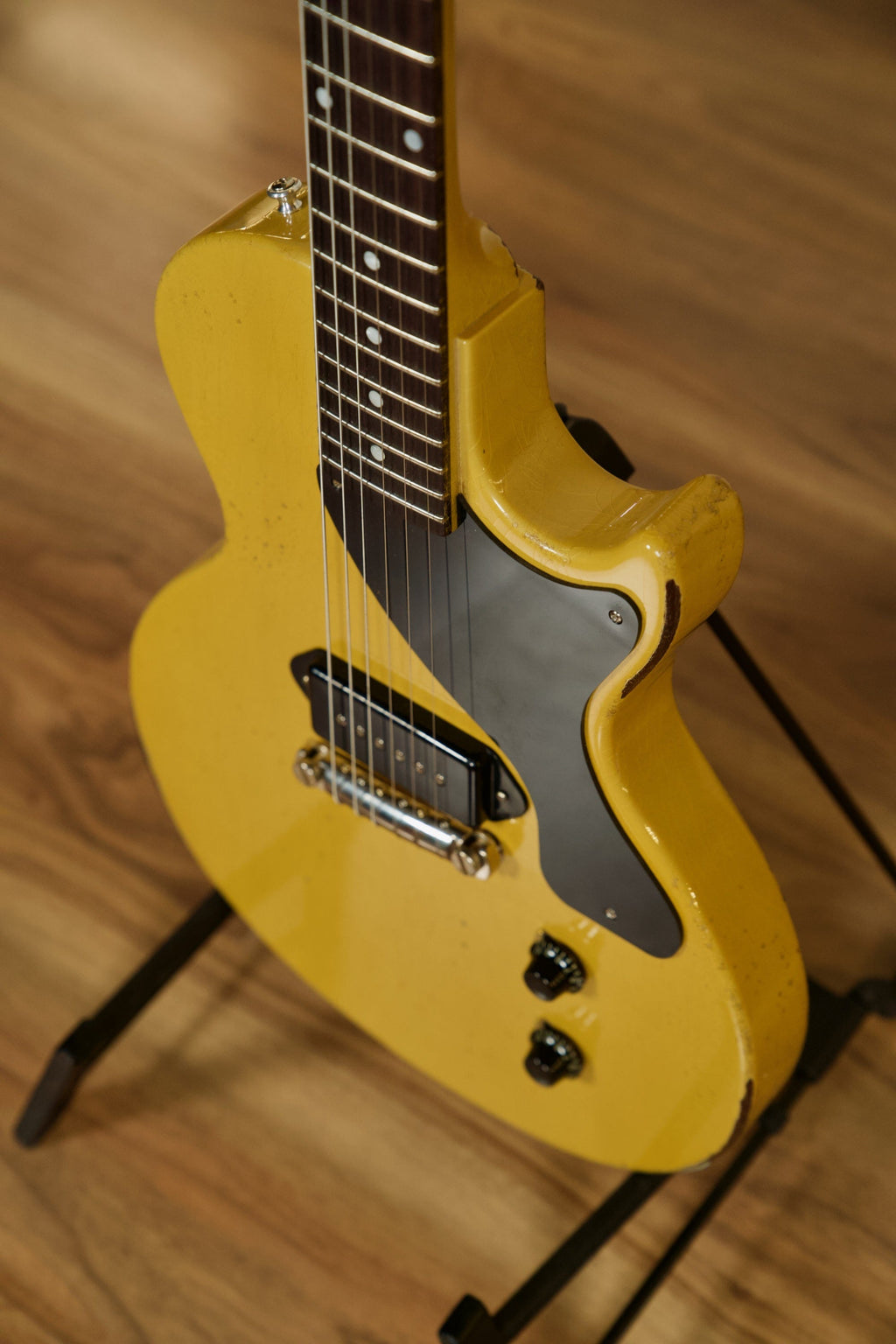 Gibson Murphy Lab 1957 Les Paul Junior Single Cut w/Case - TV Yellow Heavy Aged