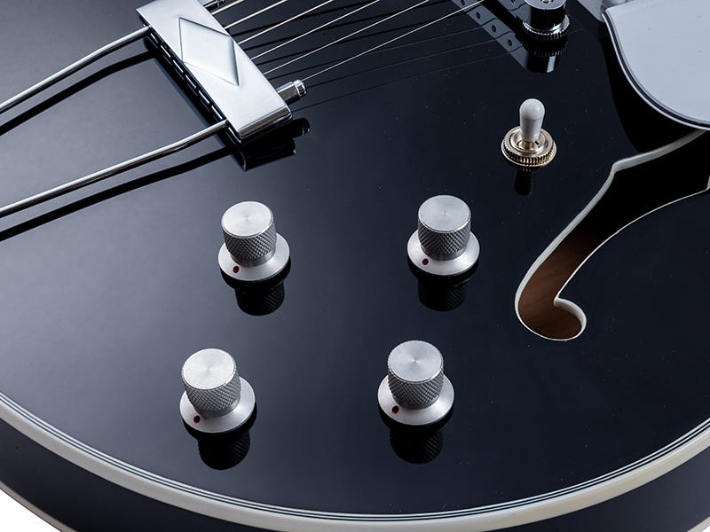 Vox Bobcat S66 Semi-Hollow Electric Guitar - Black