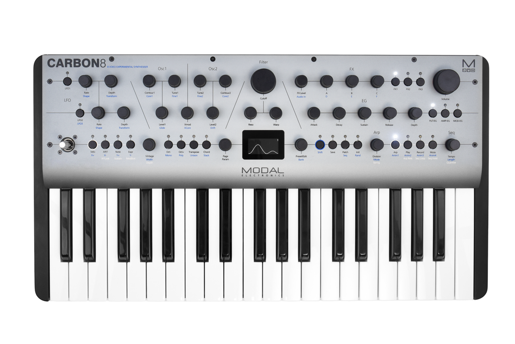 Modal CARBON 8 8-Voice Advanced Experimental Synth w/37-Keys