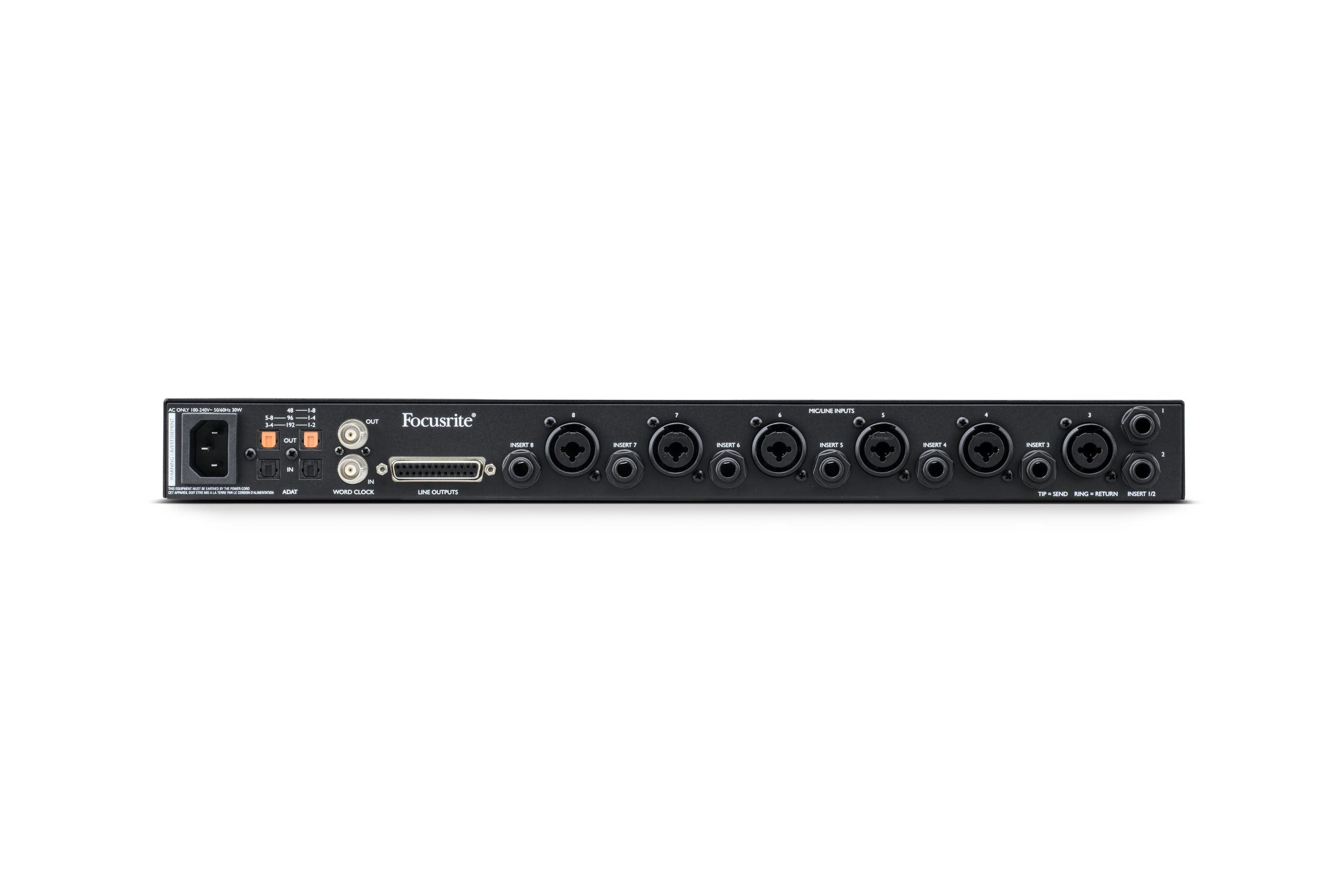 Focusrite Clarett+ Octopre 8ch ADAT Microphone Preamp