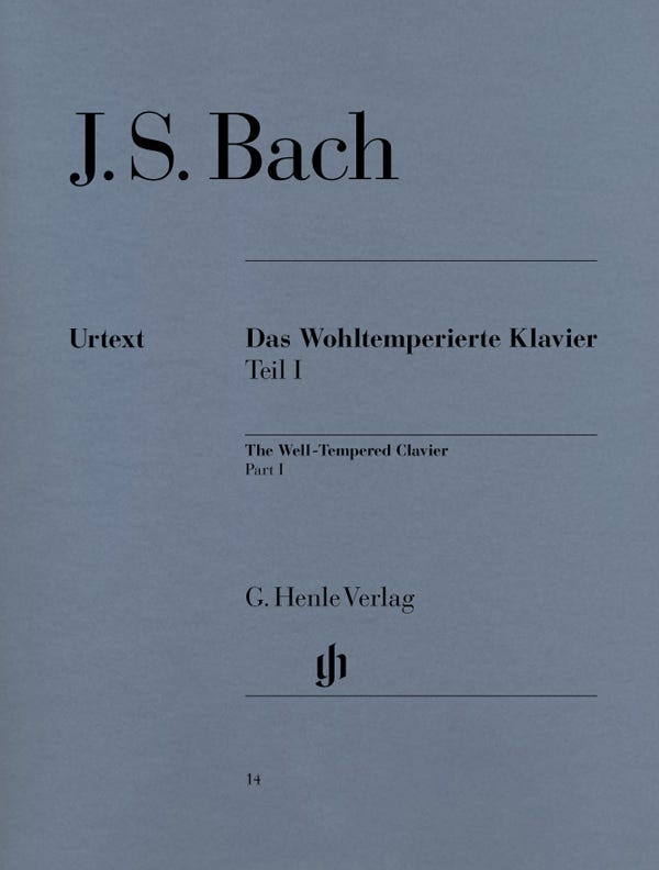 Well Tempered Clavier Bk 1 Urtext