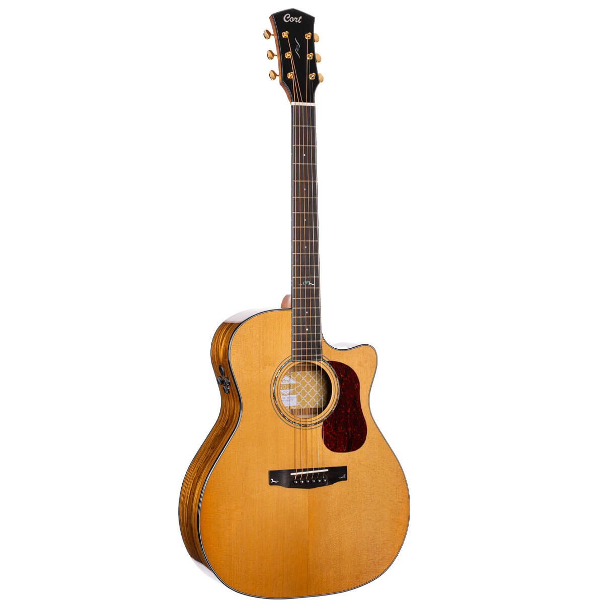 Cort Gold A6 Bocote Acoustic Guitar w/Gigbag - Natural Gloss