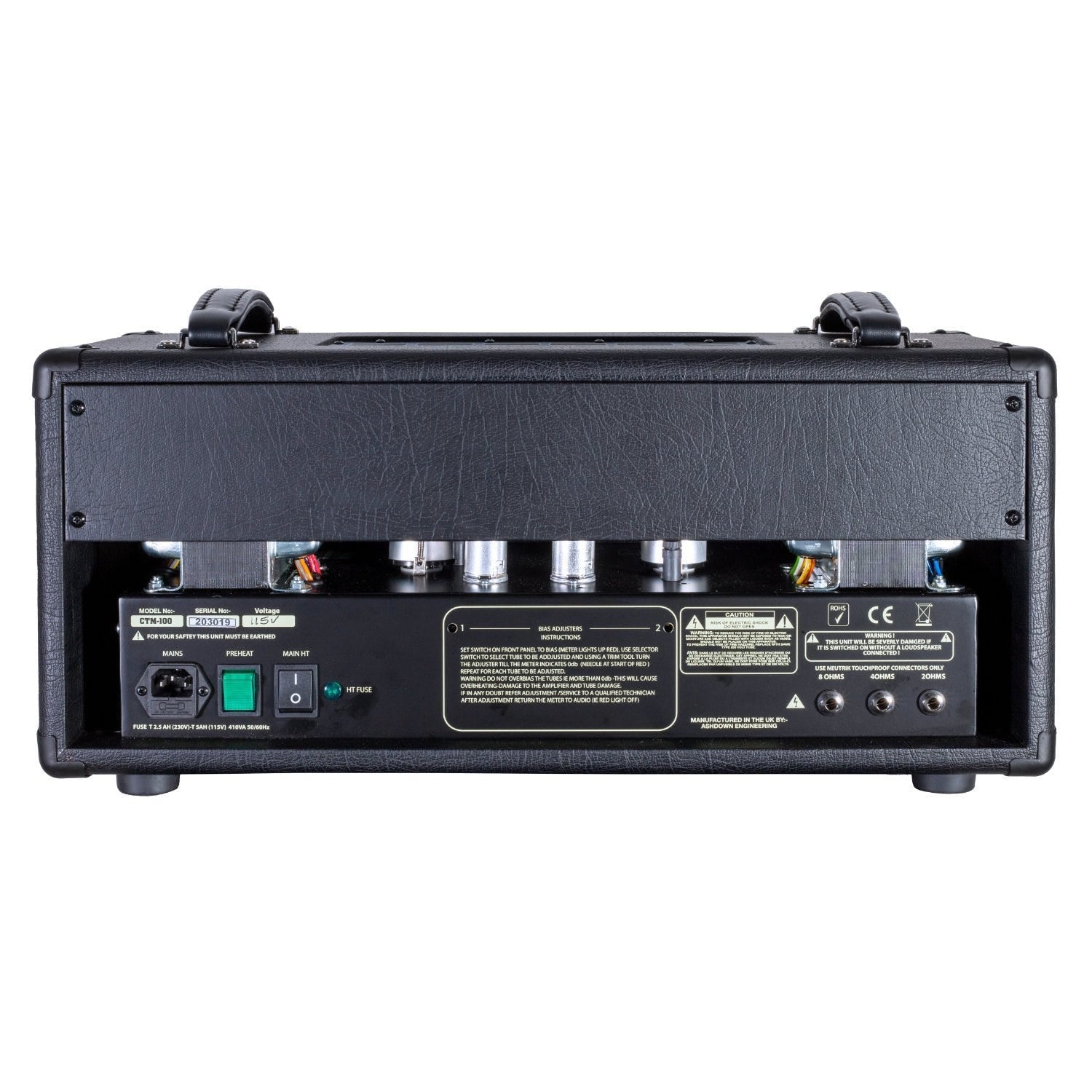 Ashdown UK Custom Shop CTM-100 Valve Bass Head