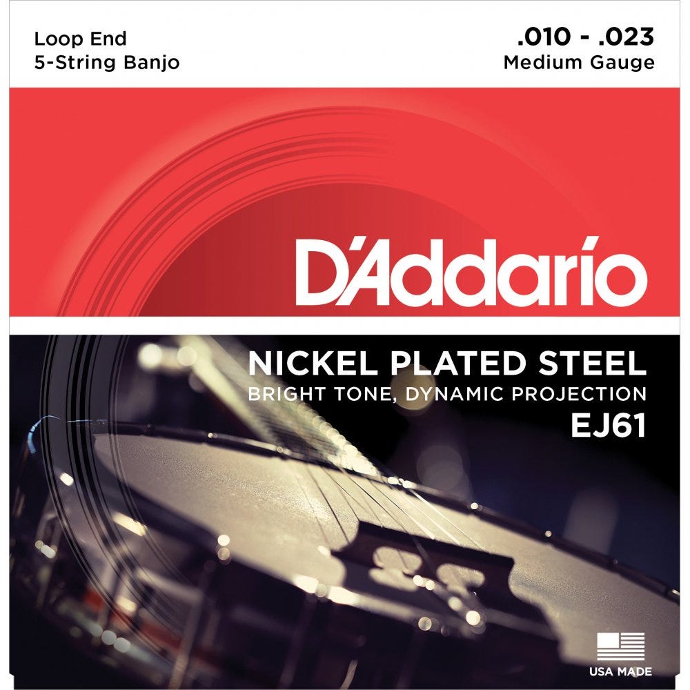 D'Addario EJ61 10-23 Banjo String Set - Medium