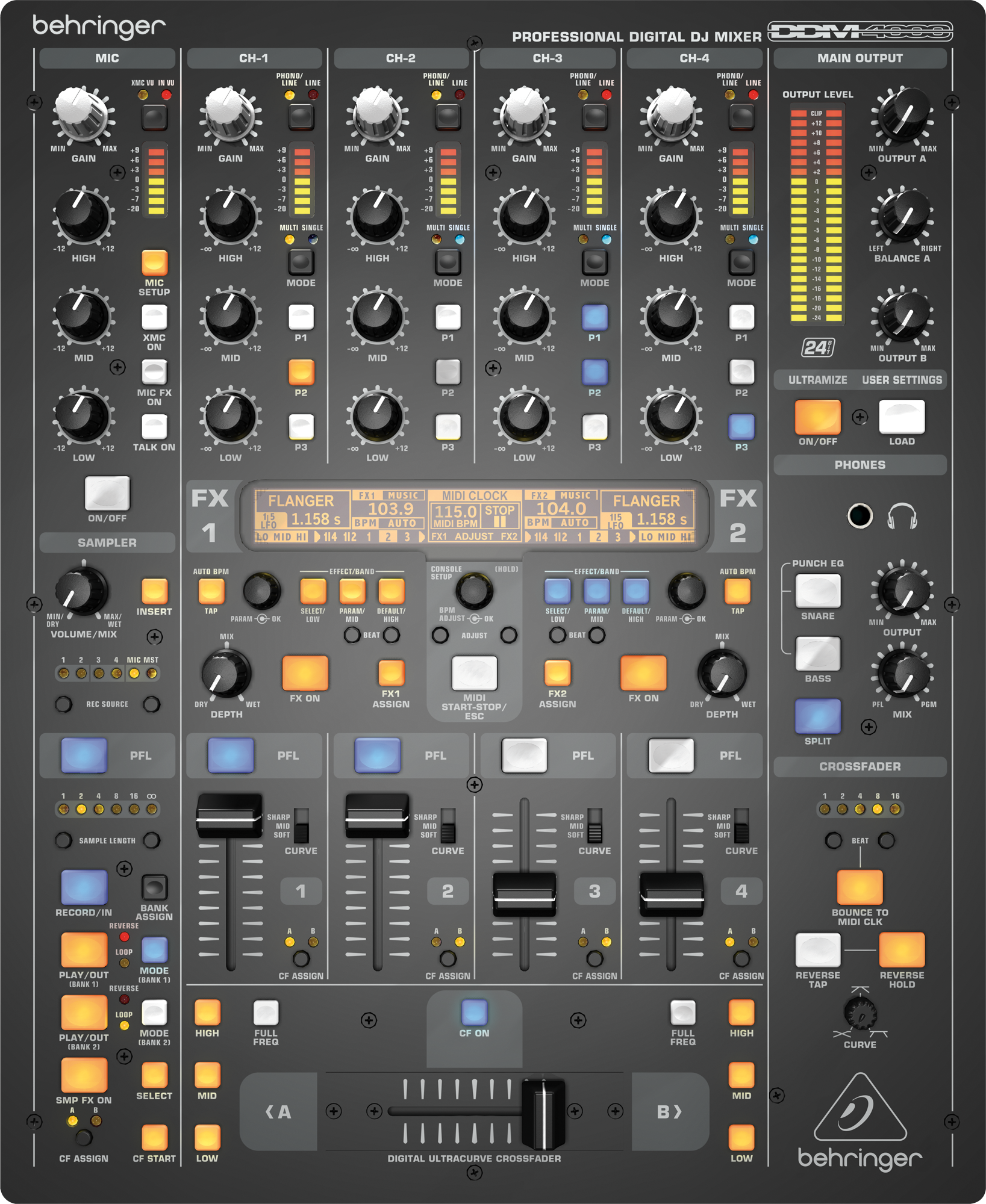 Behringer DDM4000 Digital Professional DJ Mixer