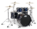 DWe 5pc Electronic Kit w/Cymbal + HW Bundle - Midnight Blue Metallic (Lacquer Gloss) + Rubix24 Interface