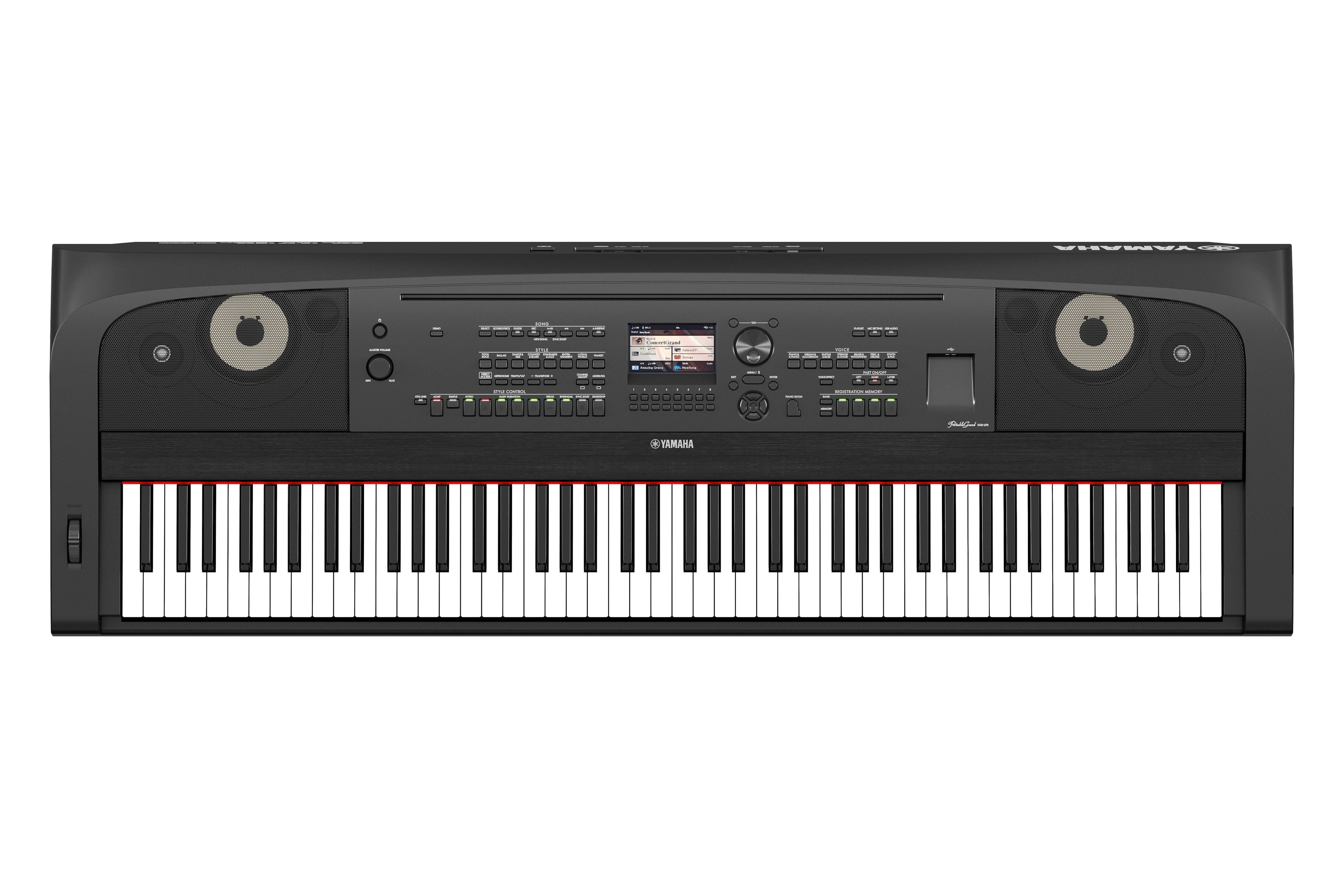 Yamaha DGX-670B Portable Grand Piano w/Stand and Pedal Unit - Black