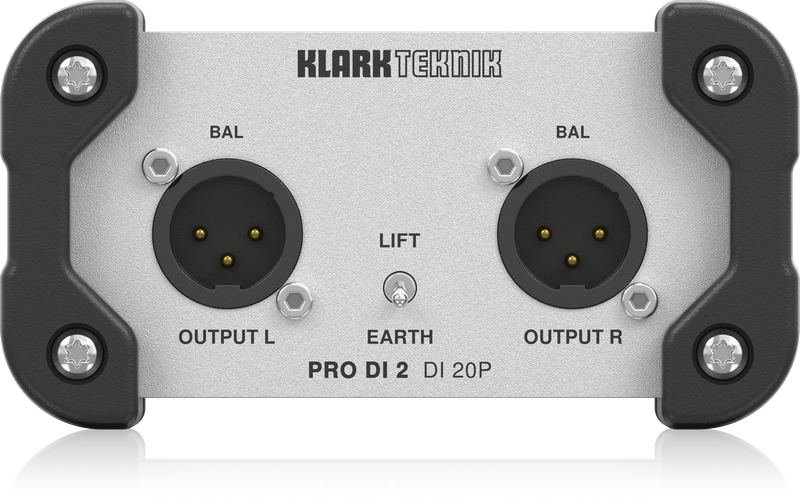 Klark Teknik DI20P Passive Stereo DI Box w/Midas Transformer