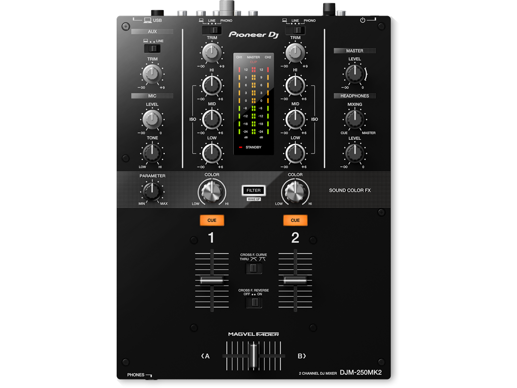 Pioneer DJM250MK2 2-Channel Digital DJ Mixer