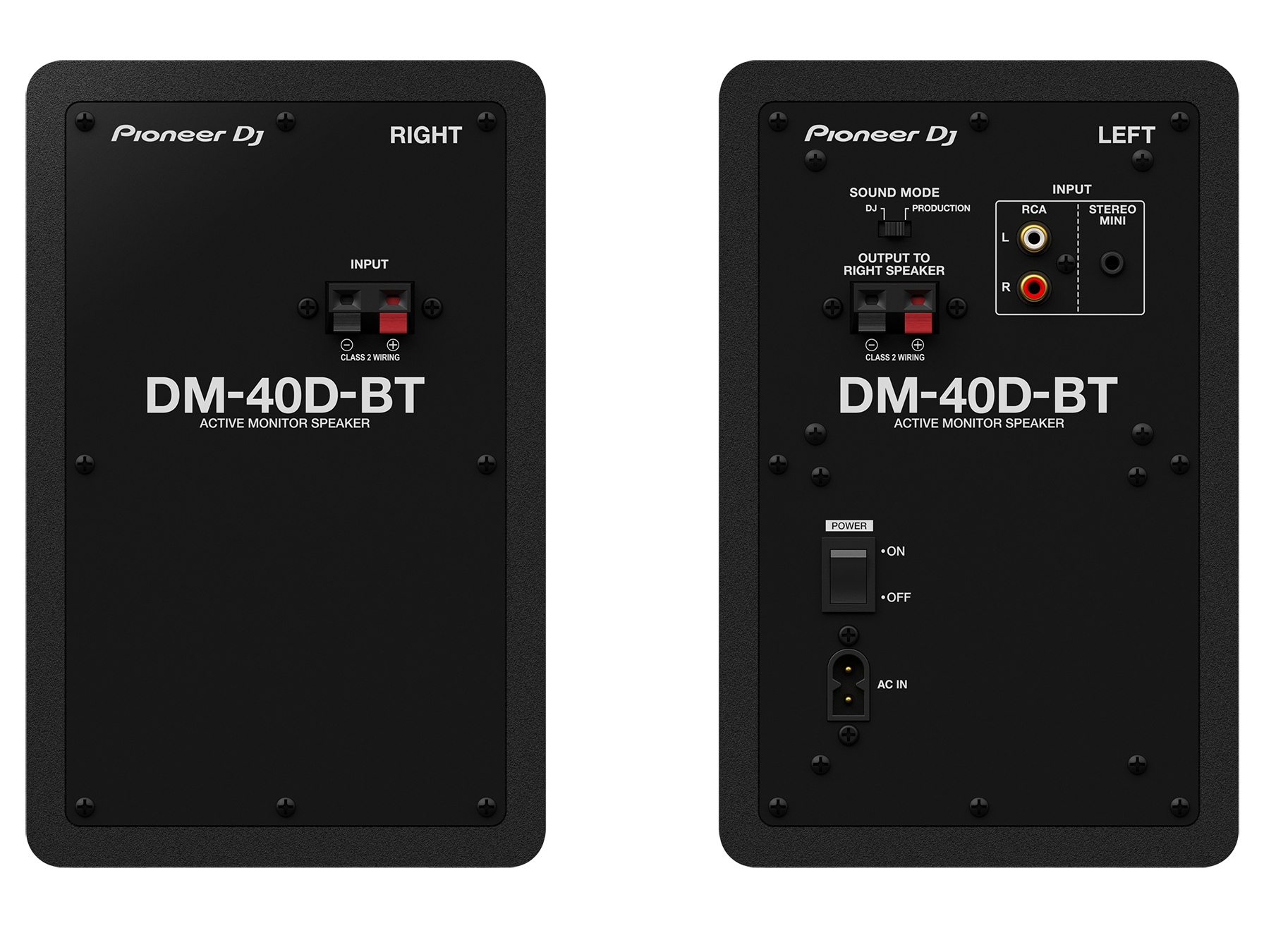Pioneer DM-40DBT 4" Compact Monitor Speakers w/Bluetooth - Black