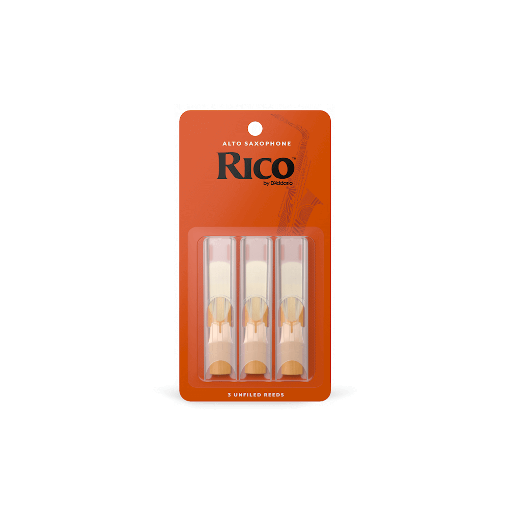 Rico Alto Saxophone Reeds - Pack of 3 - Strength 1.5