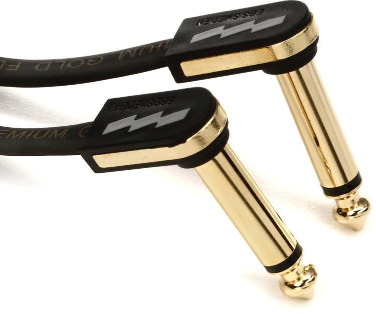 EBS Premium Gold Flat Patch Cable - Single - 28cm