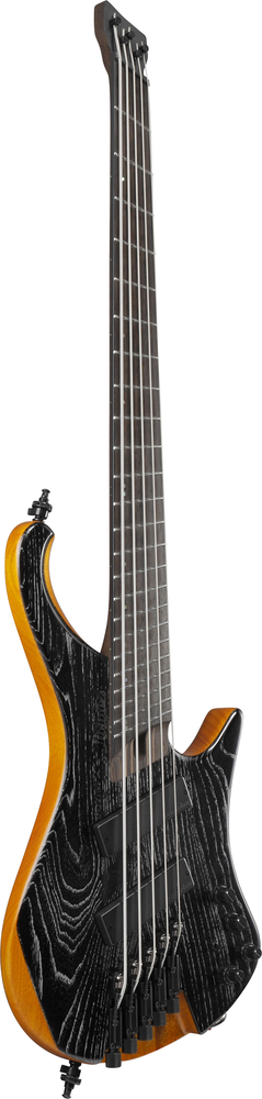 Ibanez EHB1135MS 5 String Electric Bass w/ Gigbag - Silver Wave Black Low Gloss