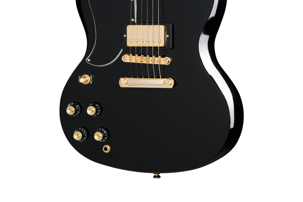 Epiphone SG Custom - Ebony Left Handed w/ Premium Gig Bag