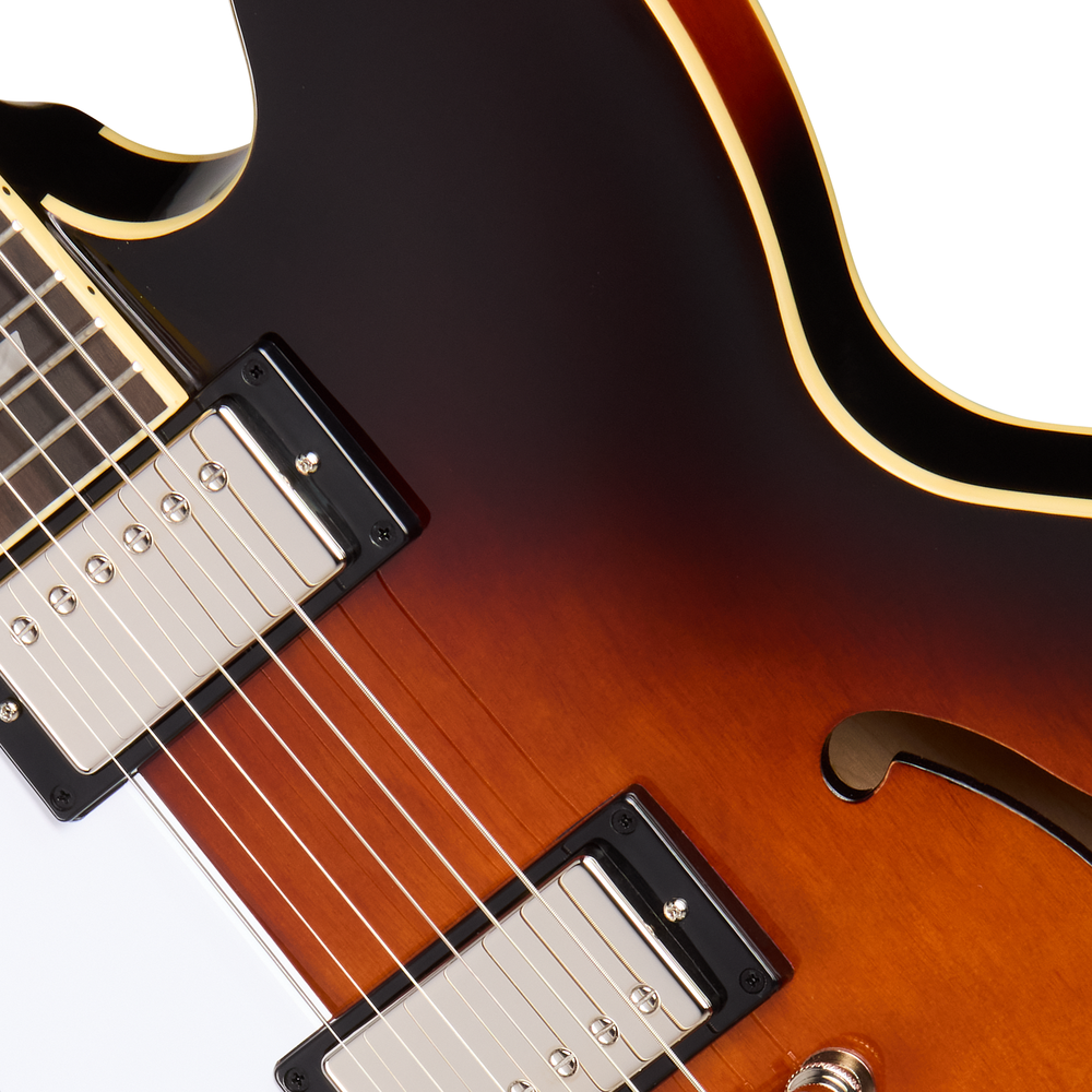 Epiphone Bonehead Riviera - Dark Tobacco Sunburst - Left Handed