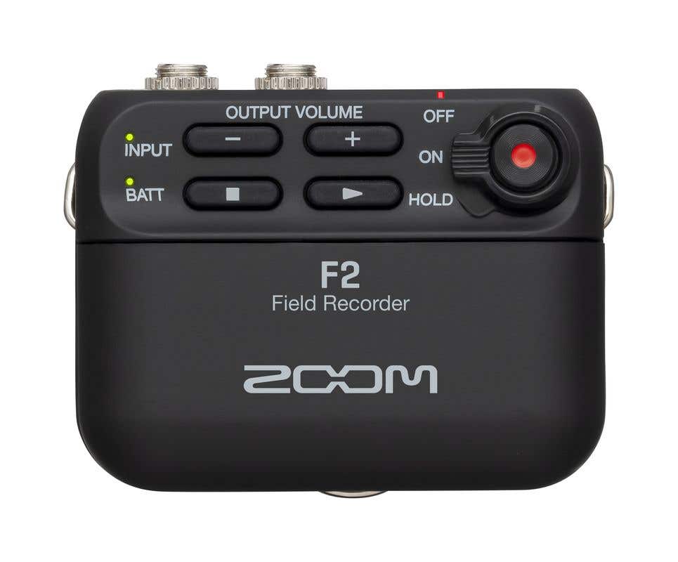 Zoom F2 Field Recorder + Lavalier Mic - Black