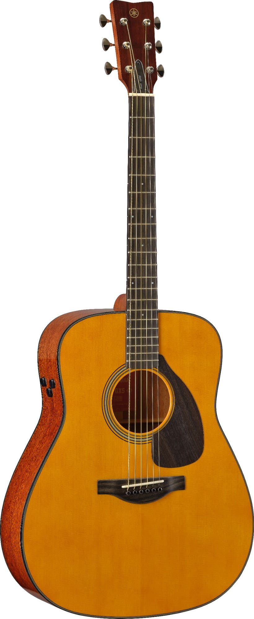 Yamaha FGX5 Red Label Acoustic Electric Guitar w/Case - Vintage Natural Gloss